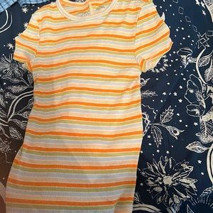 urban outfitters tight orange top